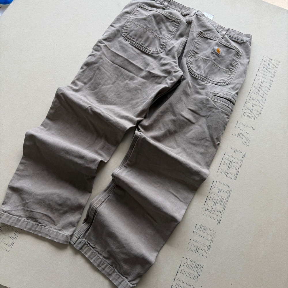 Vintage Carhartt B299 MUS Baggy Carpenter Pants Mushroom Tan